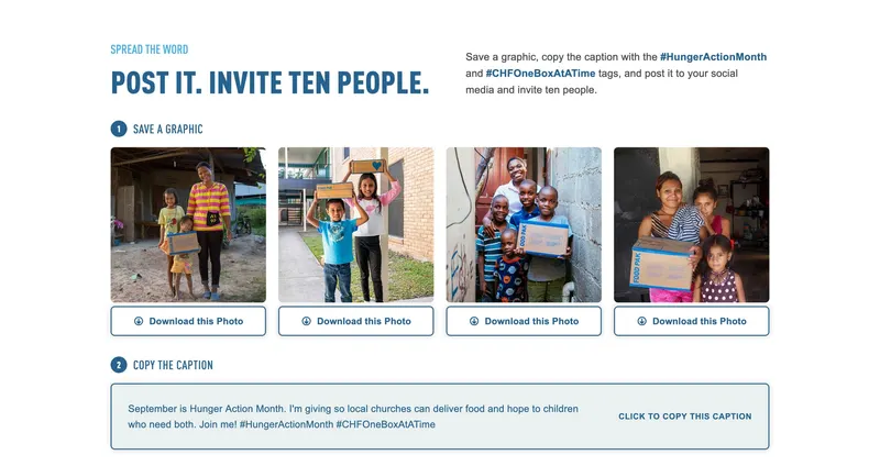 Hunger Action Month social share toolkit