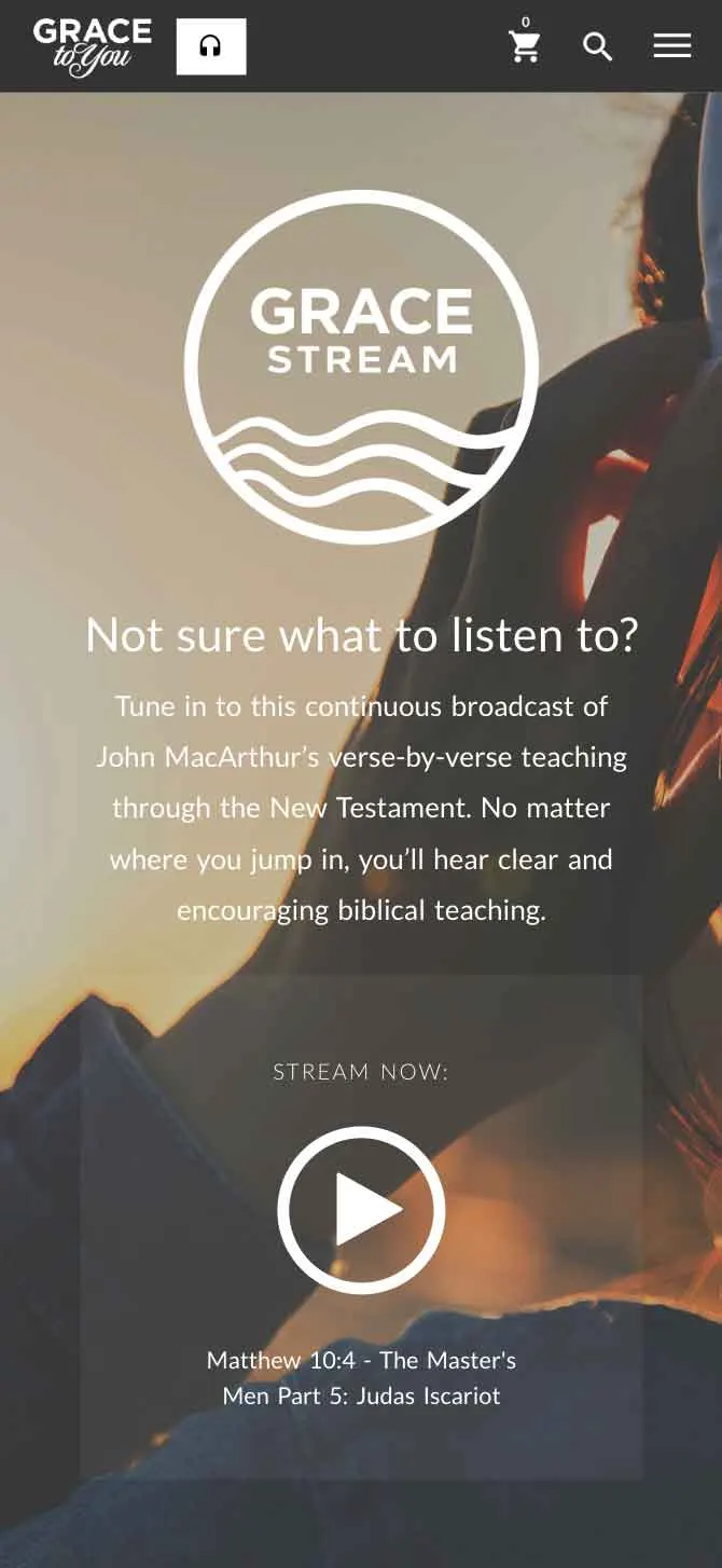 Grace Stream Mobile View
