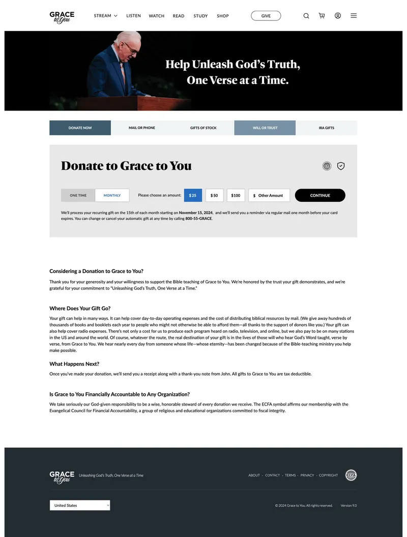 Grace to You final design: Give
