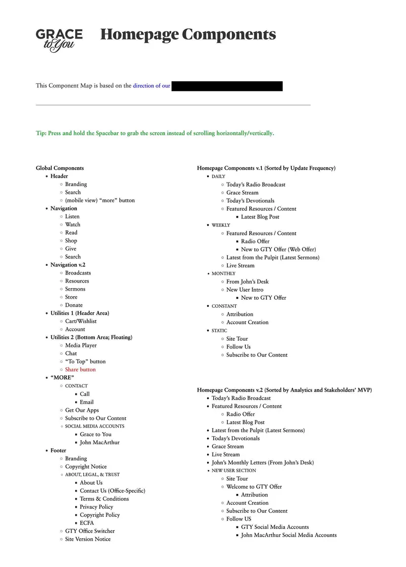 homepage components