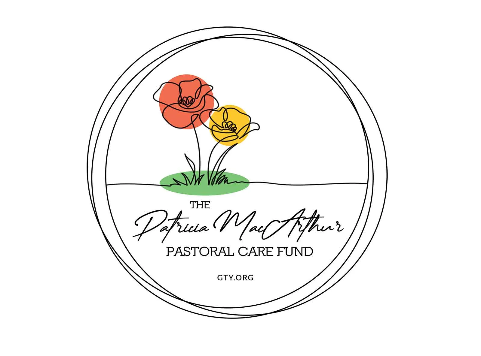 Logo with its clear-space margin marked