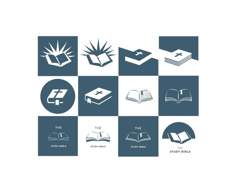 The Study Bible Logo Iterations