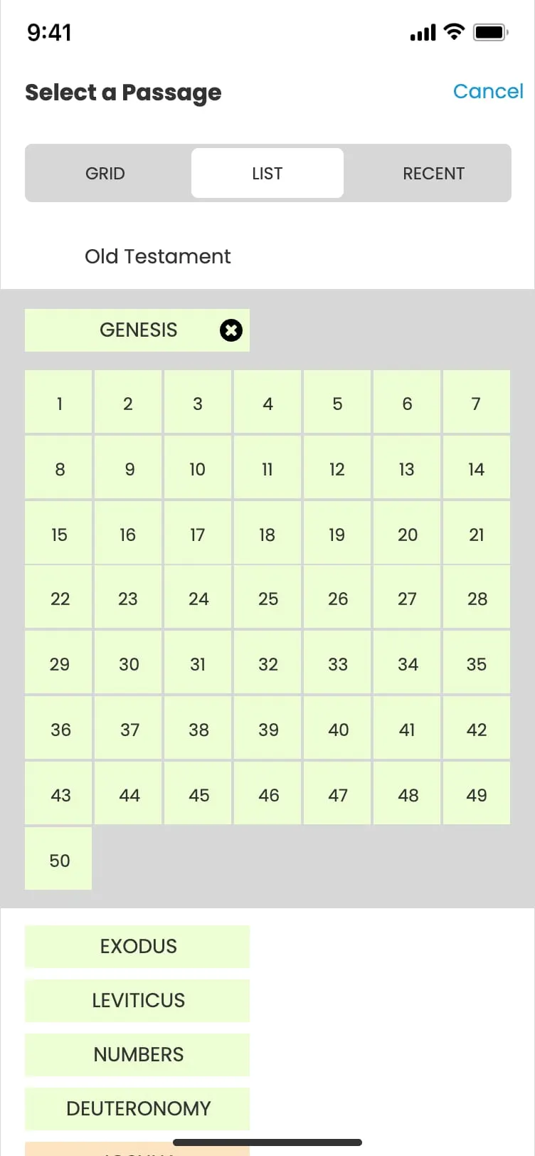 The Study Bible app — Navigate: chapter
