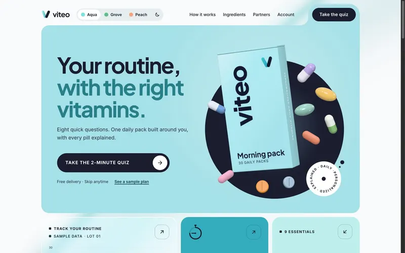 Viteo — Aqua · Light